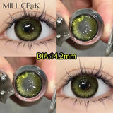 1Pair Myopia Color Contact Lenses for Eyes With Diopters Prescription Yaerly Green Eye Lenses Blue Lenses Fast Shipping