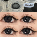 Colored Lenses For Eyes Beauty Makeup Yearly Brown Lenses With Degree Cosmetic Natural 2pcs/pair Myopic Large Diameter Lens