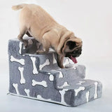 Popxstar Ladder Dogs Pets Bone Shape Puppy Stairs Beside The Sofa Bed Ramp for Dogs Protecting Pet Joint Safety Stairs for Elderly Dogs