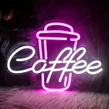 Coffee Led Neon Signs For Wall Decor, For Living Room Bistro Cafe Shop Man Cave Party Led Art Wall Decorative Lights