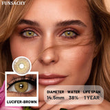 Popxstar  1 Pair Natural Contact Lenses for Eyes Colored Blue Softlens Fashion Beauty Women Makeup Lens Gray Pupil Cosmetic Lens
