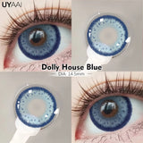 Popxstar  Fashion1 Pair  Color Contact Lenses High Quality Lenses Blue Myopia Lenses Makeup Gradient Lenses