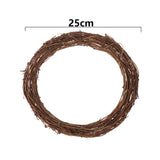 Popxstar 8-30CM Ramadan Decoration Eid Murbark Wedding Wreaths Decoration Garland Material Rattan Wreath DIY Wreath Party