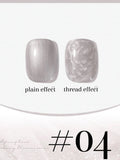 New Pearlescent Pearl White Thread Gel Nail Polish UV/LED Soak Off Gel, Suitable For Home Nail Salon For Wedding Gift