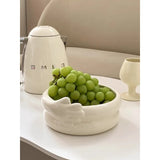 Creative Nordic Feng Shui Fruit Pan Home Living Room Tea Table High End Simple Ceramic Fruit Pan