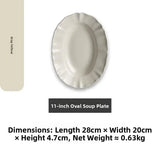Popxstar  Camus Say Classic Medieval Sle Dert And Main Course Plate Sal Plate Cerc Pure Color French Sle Dining Utensils
