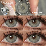 Popxstar  1pair Bloom Black Contact Lenses for Eyes Natural Cosmetic Brown Gray Pupil Eye Lens Color Lens Fashion Beauty Yearly