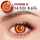 Popxstar 2Pcs/Pair Cosplay Color Contact Lenses for Eyes Anime Accessories Orange Pink Green Rainbow Lens Pupilentes