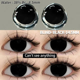 Popxstar  Cosplay Color Contact Lenses for Eyes Anime Eye Lens 1Pair White Black Lenses Contact Lenses Cosmetic Color Lens Eyes