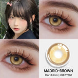 Popxstar  1pair/2pcs Colored Contact Lenses for Eyes Pink Contacts Purple Lenses Cosplay Contact Lenses Yearly Fashion Eye Lenses
