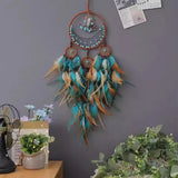 Retro feather Dream catcher wall decoration pendant Dreamcatcher bedroom living room restaurant hotel birthday gift