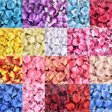 Colorful Rose Petal Artificial Romantic Silk Rose Leaves Wedding Party Decoration Flower Petal Favor Event Table Decor Supplies