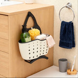 Popxstar  Double-layer Sink Hanging Bag Kitchen Rack Faucet Sponge Holder Storage Hanging Basket Kitchen Storage Rack Sink Accessories ﻿