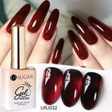 popxstar UR SUGAR 15ml Jelly Milky White Translucent Color Gel Polish Semi Permanent UV Gel Nail Art Soak Off Gel Varnish Latest Fashion