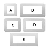 Popxstar 1PC Modern Simple Anti-Dirty Buckle Type Non-Adhesive Dustproof Switch Protective Cover Outlet Wall Sticker Aluminum Socket Frame