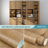 Popxstar 60/80cm Wide Wood Sticker for Furniture Wallpaper PVC Wallstickers DIY Walls Waterproof Door Kitchen Wardrobe Cabinet Decor Film