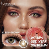 1 Pair Blue Color Contact Lenses Natural Brown Lenses Gray Beautiful Pupils for Eyes Women Cosmetics Eye Contacts Lens