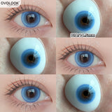 Popxstar  2pcs/pair New Cosplay Contact Lenses for Eyes Makeup Pupils Cosmetics Blue Eye Color Lenses for Myopia Lens 14.2/14.5mm