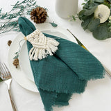 Popxstar 10PCS Set Semi-Sheer Gauze Wedding Table Runner Sage Green Cheesecloth Table Dining Party Christmas Banquets Arches Cake Decor