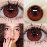 1Pair Hot Selling Cosplay Color Contact Lenses for Eyes Red Lenses Degree 0 to -8.00 Anime Beauty Pupil Fast Shipping