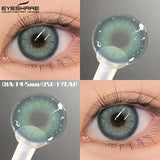 1pair Colored Contact Lenses Blue Eyes Lenses Gray Beautiful Pupils Natural Brown Eye Contact Green Makeup Lens Yearly