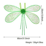 Gift Halloween Costume Fairy Wings Sparkling Women Girls Princess Angel Wing Dragonfly Elf Wings for Cosplay, Party, Dress Up