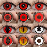 Cosplay Contact lenses Cosmetics Colored Contact Lenses Makeup Cosplay Red Lenses White Lenses Big Eyes Blue Contact Lense