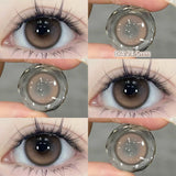 Popxstar  1 pair New Purple Halloween Colored Contact Lenses Beauty Myopia Lens for Eyes Fashion Big Eye Lenses Natural Blue Lenes
