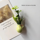 Popxstar Ins Style Mini Ceramic Small Vase Refrigerator Sticker Creative 3D Stereo Home Decoration Magnet
