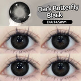 Popxstar 2PCS Myopia Beauty Colored  Contact Lenses Purple Halloween Makeup Lens Fashion Pupils Big Eye Lenses Natural Blue Lense