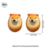 Popxstar  Funny Dog egg Pinch Cute Simulation Shiba Inu Egg Pu Press Slow Rebound Decompression Toy Interesting Easter Kids Gifts