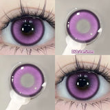 Popxstar 2pcs/pair Beauty Purple Contact Lenses for Eyes Myopia Colored Contact Lenses Natural Blue Lens Fashion Cosplay Pupils