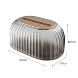 Popxstar  Nordic Striped Tissue Box Holder High Quality Toilet Paper Box Table Napkin Holder Car Tissue Paper Dispenser Home Decoration