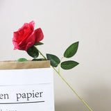 Popxstar 10PCS Artificial Silk Flowers Roses Bouquet Long Stem Fake Roses Bouquet for Valentine's Day Mother Day Wedding Home Decoration