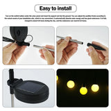 Popxstar Solar LED Light Outdoor Waterproof Garden Sunlight Powered Landscape Lights Firefly Garden Lights Lawn Garden Decor Solar Light