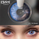 2pcs Contact Lenses Colored Contact Lenses With Diopter Natural Pink Blue Purple Large Pupils Lenses Fast Shipping