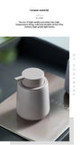 Popxstar Nordic Ceramic Foam Bottle Simple Lotion Bottle Hand Sanitizer Bath Gel Shampoo Foam Press Bottle Bathroom Accessories