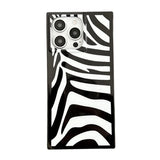 Fashion Cow Stripe Pattern Glossy Back Cover For iPhone 13 14 15 16 17 Pro Max Phone Case