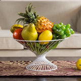 Metal iron storage basket vegetable fruit snack storage tray kitchen living room home hotel restaurant cafe