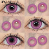 1 Pair color  Korean Fashion Lenses Pink Anime Lenses Comics Gilr Tears Lens Blue Lenses for Eyes Green Lenses for Party