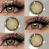 Popxstar  2pcs Colorcon Contact Lenses Gray Pupils for Eyes Fashion Color Contact Lenses Eye Makeup Beauty Cosmetics Blue Lenses
