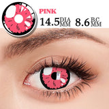 Popxstar 1 Pair Cosplay Pink Lenses for Eyes Anime Lenses for Halloween Nezuko Colorcon y2k Eye Contacts Graduated Lenses