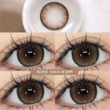 Popxstar 1 Pair Blue&Green Lenses Colored Eyeglass Lenses Bright Beauty Pupils Eye Color Lenses Myopia With Diopter Fashion Lens