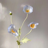 Popxstar spring decor Artificial Flowers Fake Poppy Silk Flowers Long Stem Housewarming Garden Table Wedding DIY Party Wedding Bridal Bouquet Decor