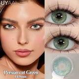 1 Pair Black Natural Lenses Green Korean Colorcon y2k Blue High Quality Fashion Lenses Gray Eye Contacts Colored Pupils