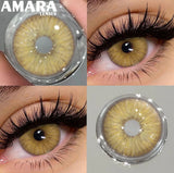 Popxstar  1 Pair Black Color Contact Lenses for Eyes 14.5mm Fashion Contact Lenses Brown Natural Contact Lenses Gray Soft Lens