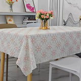 PVC Printed Square Tablecloth Waterproof Oil Resistant Washable Table Cloth Home Minimalist Dining Table Coffee Tables Cover