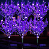 Solar Lavender Light Courtyard Light Suitable for Outdoor Garden Decoration Wind Swing Light Ground Insertion Lawn Light