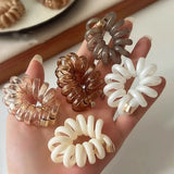 popxstar Creative Magic Hair Weaving Artifact Telephone Line Hair Band For Women Girls Elastic Rubber Band Tied Fashion Hair Accessories