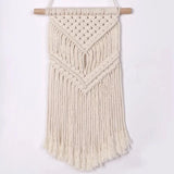 Popxstar  Macrame Woven Wall Hanging  Chic Room Geometric Tapestry Art Beautiful Apartment Dorm Room Decoration
